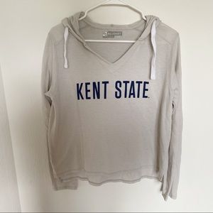 Kent State University Tan Wide Neck Sweatshirt